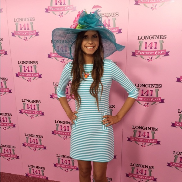 Turquoise Custom Derby/Wedding Hat - Picture 4 of 4